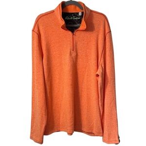 Robert Graham Men’s 1/4 Zip Orange Pullover